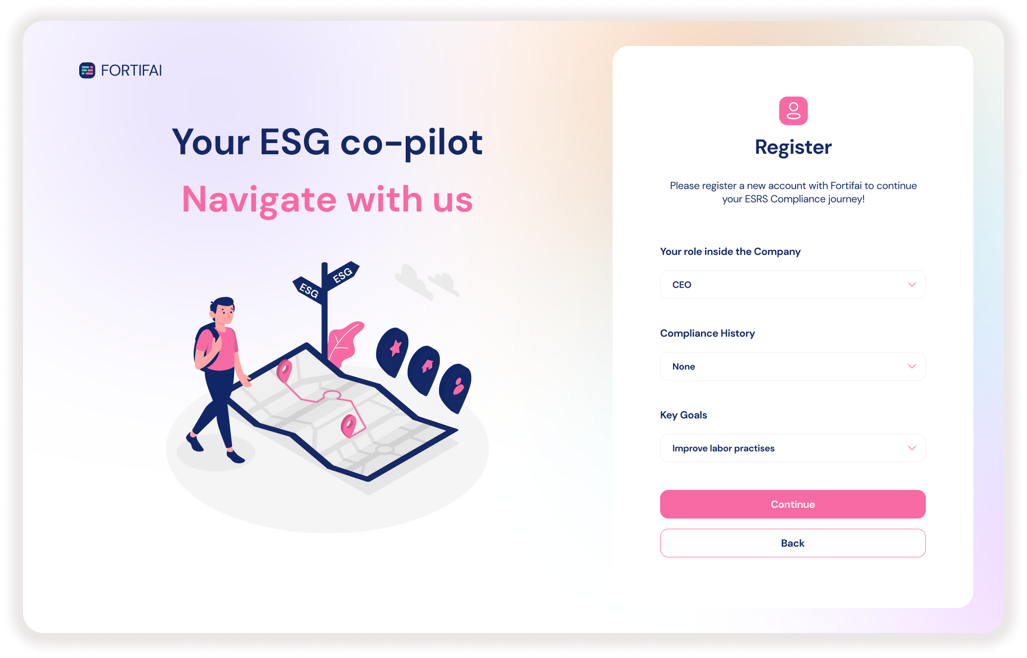 Fortifai — registration